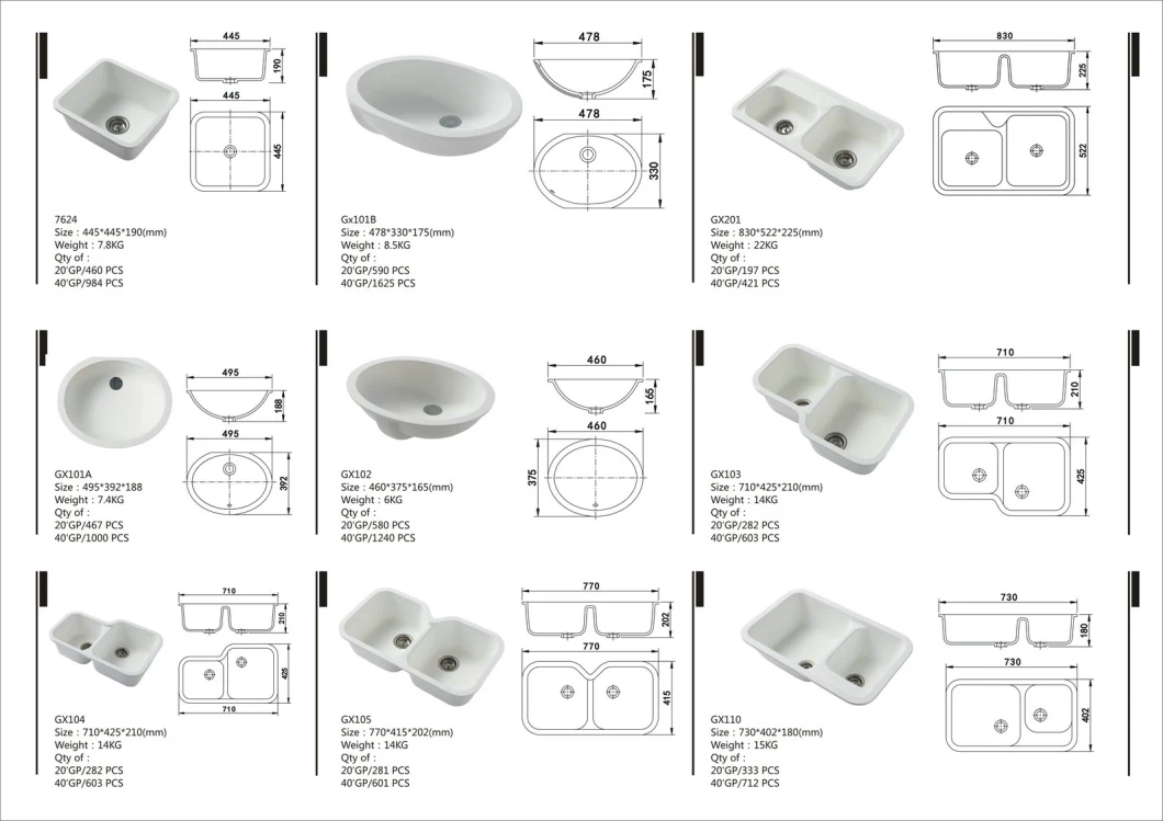 Artificial Stone Solid Surface Counter Top Table Top Basin