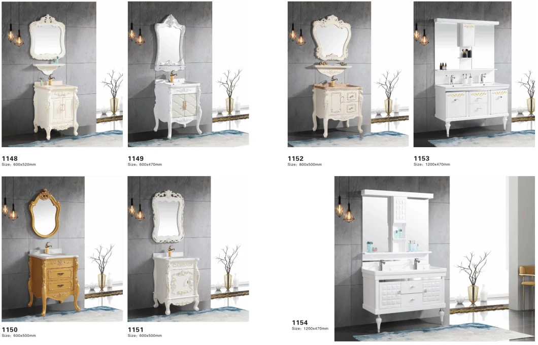 Chinese Factory Wall Hung Bathroom Cabinet for Bathroom