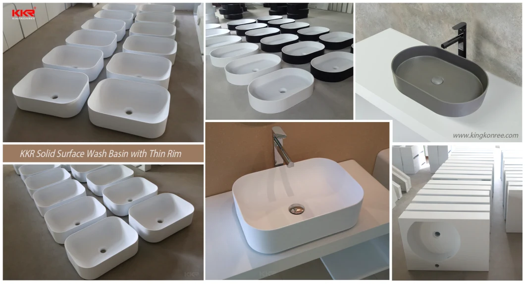 Acrylic Resin Stone Price Solid Surface Hotel Wash Basin