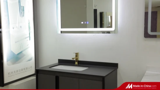 Espelho de banheiro decorativo inteligente em forma de ovo dourado dourado com armação de ferro